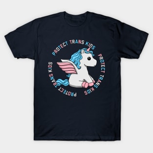 Protect Trans Kids Unicorn T-Shirt